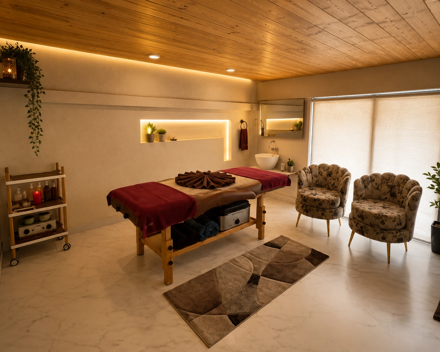 Skincare studio room